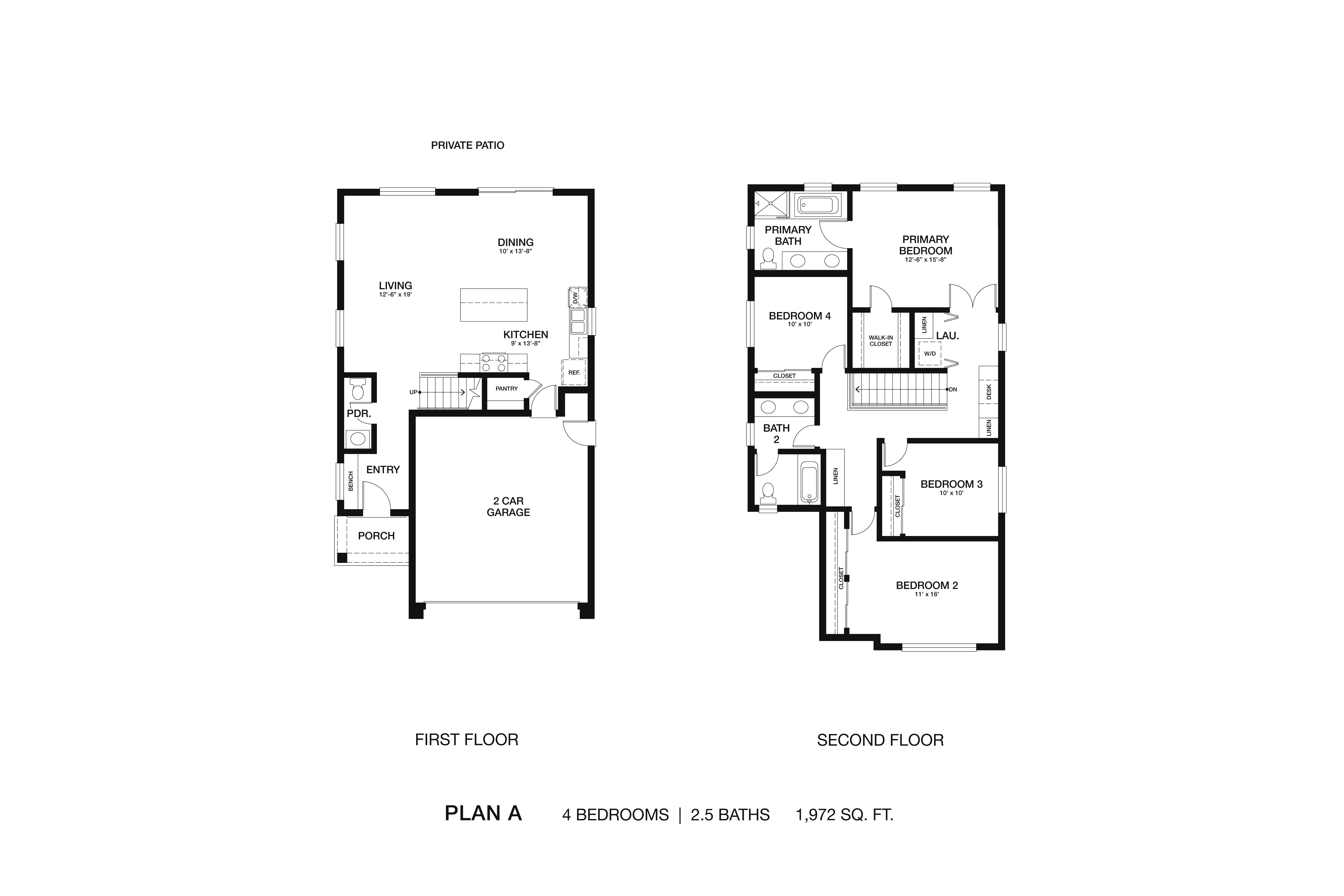 Plan A floor plan diagram