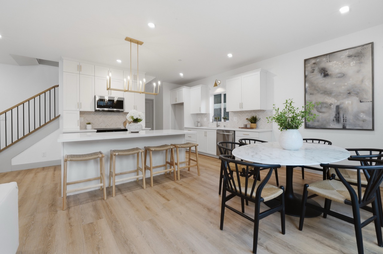 Plan A kitchen and dining