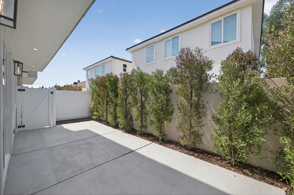 Plan B private backyard patio